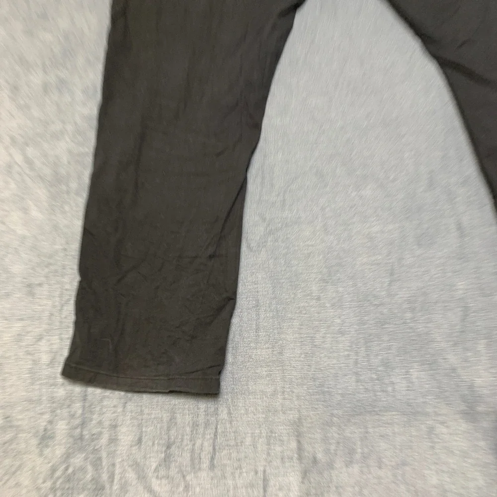 Wrangler Authentics Cargo Pants Mens 36x30 Black Relaxed Fit High Rise Utility